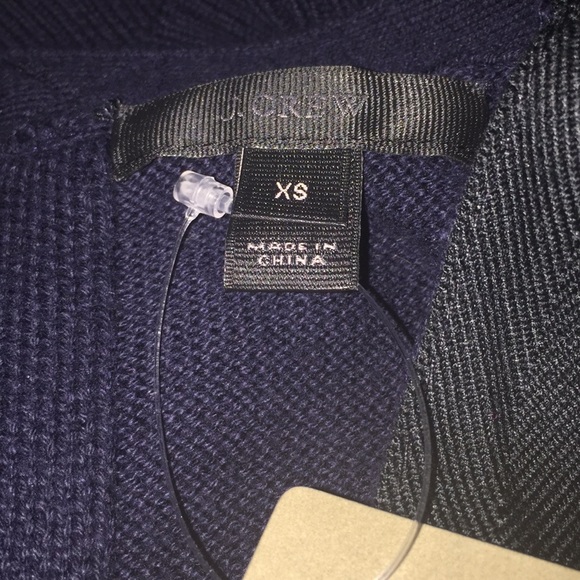 NWT J Crew Navy Blue Sleeveless cotton sweater - Picture 5 of 6